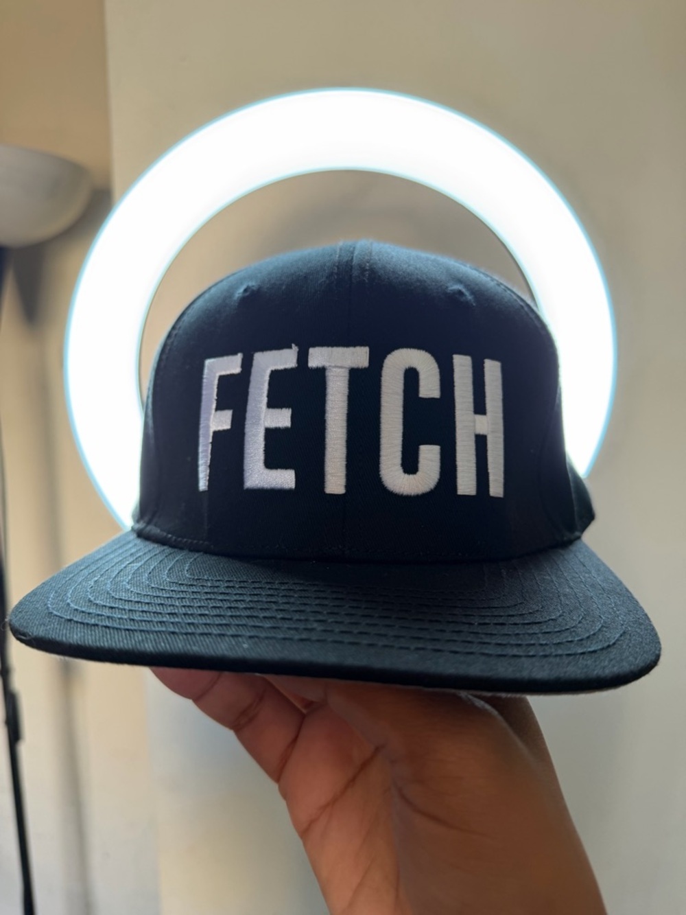 “FETCH Mean Girls Black Snapback Hat Y2K Streetwear Cap”